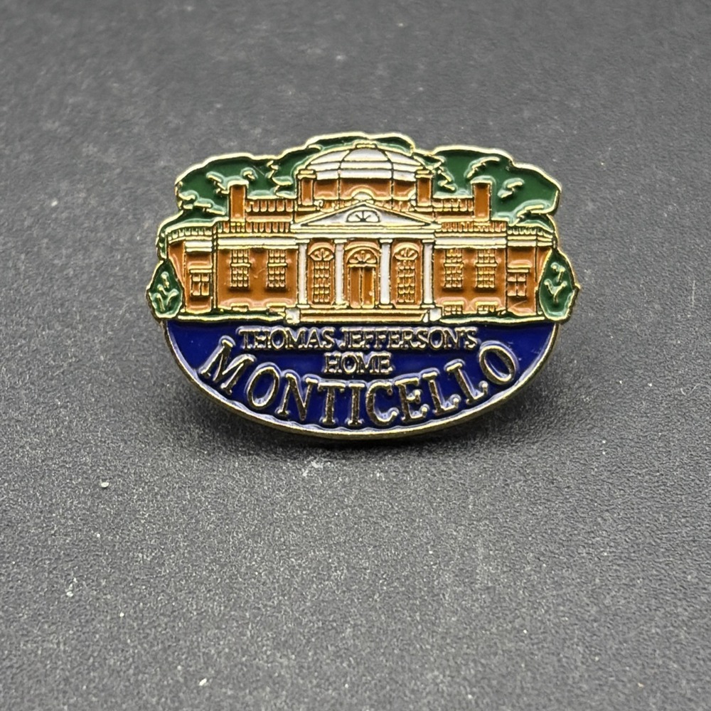 Thomas‎ Jefferson's Home Monticello Virginia Lapel Hat Pin